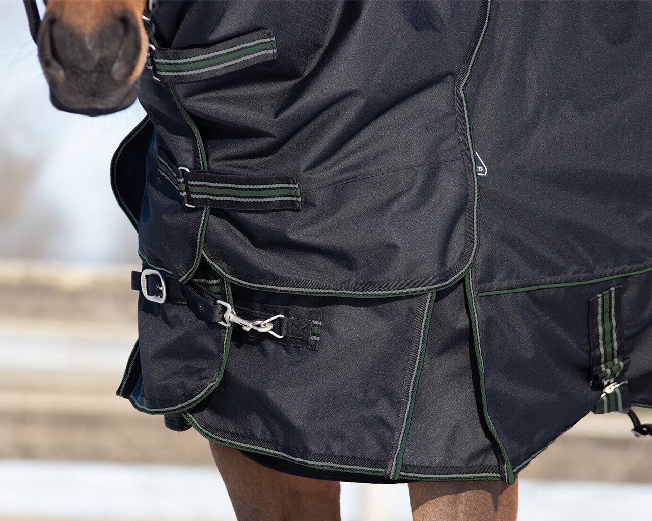 Mantas exteriores Rug combo set turnout-underrug-neck QHP para equitación - vista 17