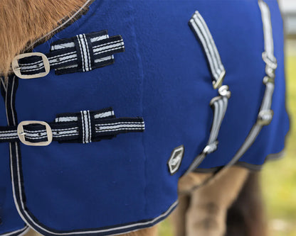 Mantas exteriores Forro polar rug Shetland con correas cruzadas QHP para equitación - vista 4