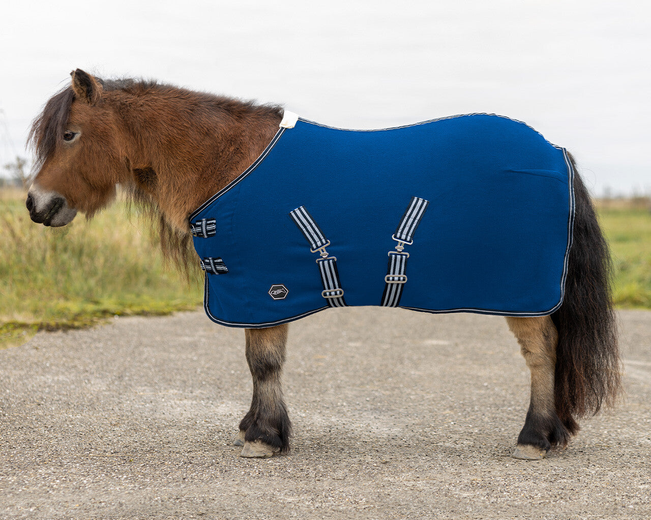 Mantas exteriores Forro polar rug Shetland con correas cruzadas QHP para equitación - vista 19
