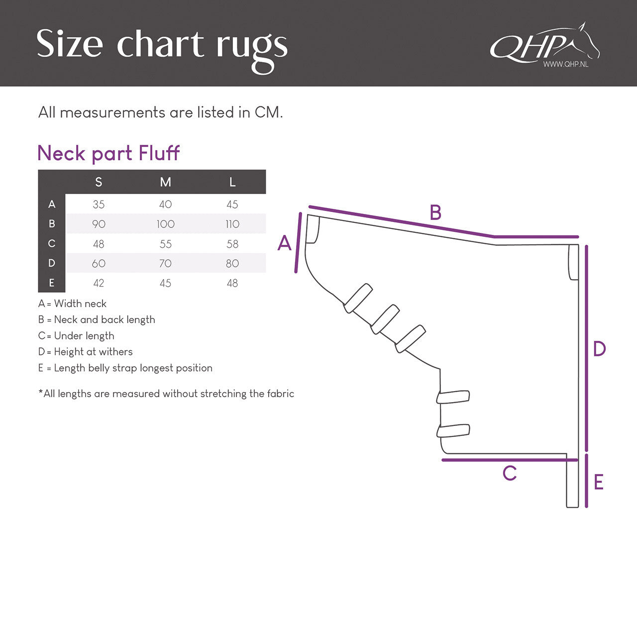pieza de cuello para manta Fluff QHP para equitación - vista 3