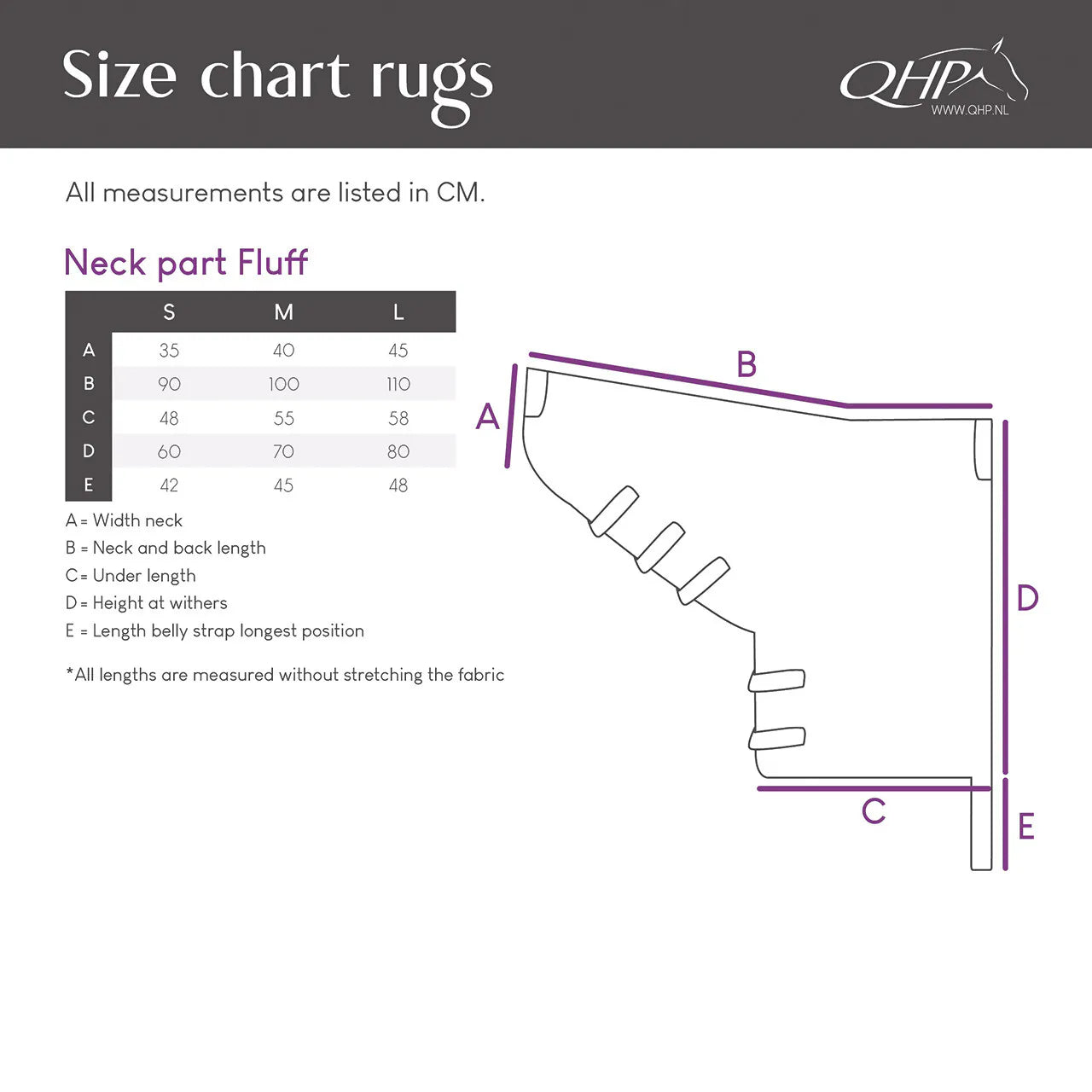 pieza de cuello para manta Fluff QHP para equitación - vista 4