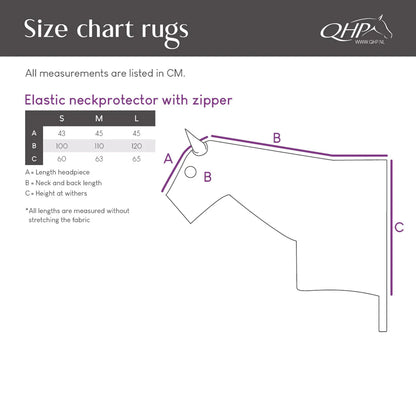 Elastic neckprotector con cremallera QHP para equitación - vista 18