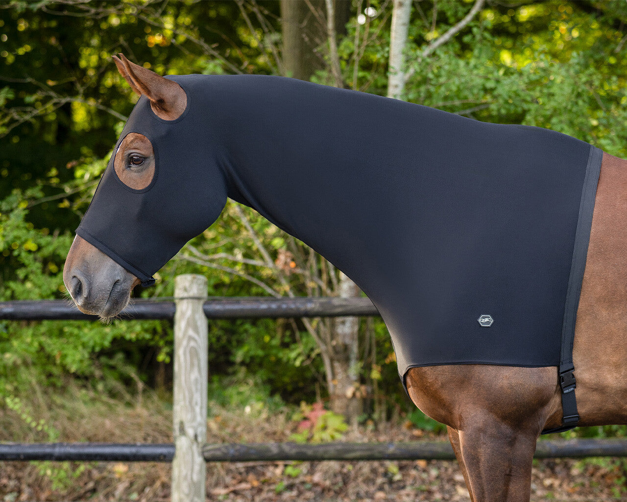 Elastic neckprotector con cremallera QHP para equitación - vista 19