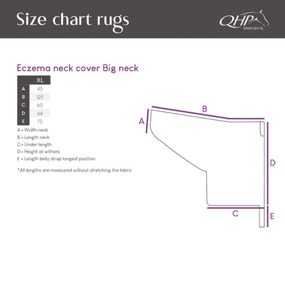 Mantas exteriores Eczema neck cover Big neck QHP para equitación - vista 7