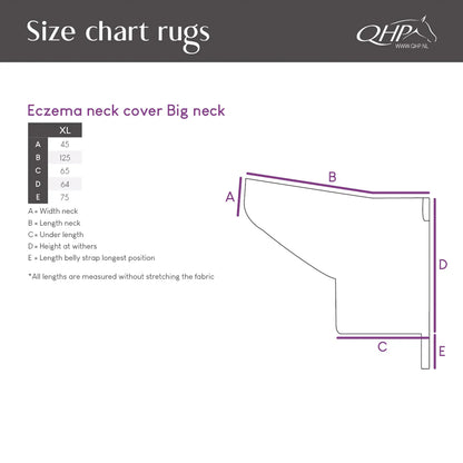 Mantas exteriores Eczema neck cover Big neck QHP para equitación - vista 8