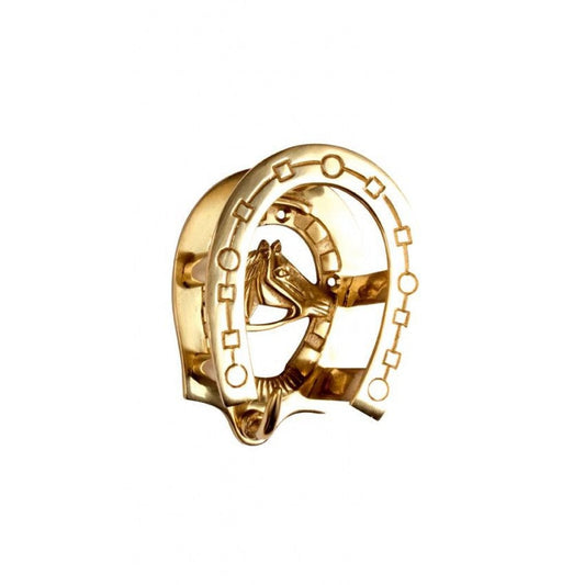 Cabezada HKM Brass Bridle Hook para equitación