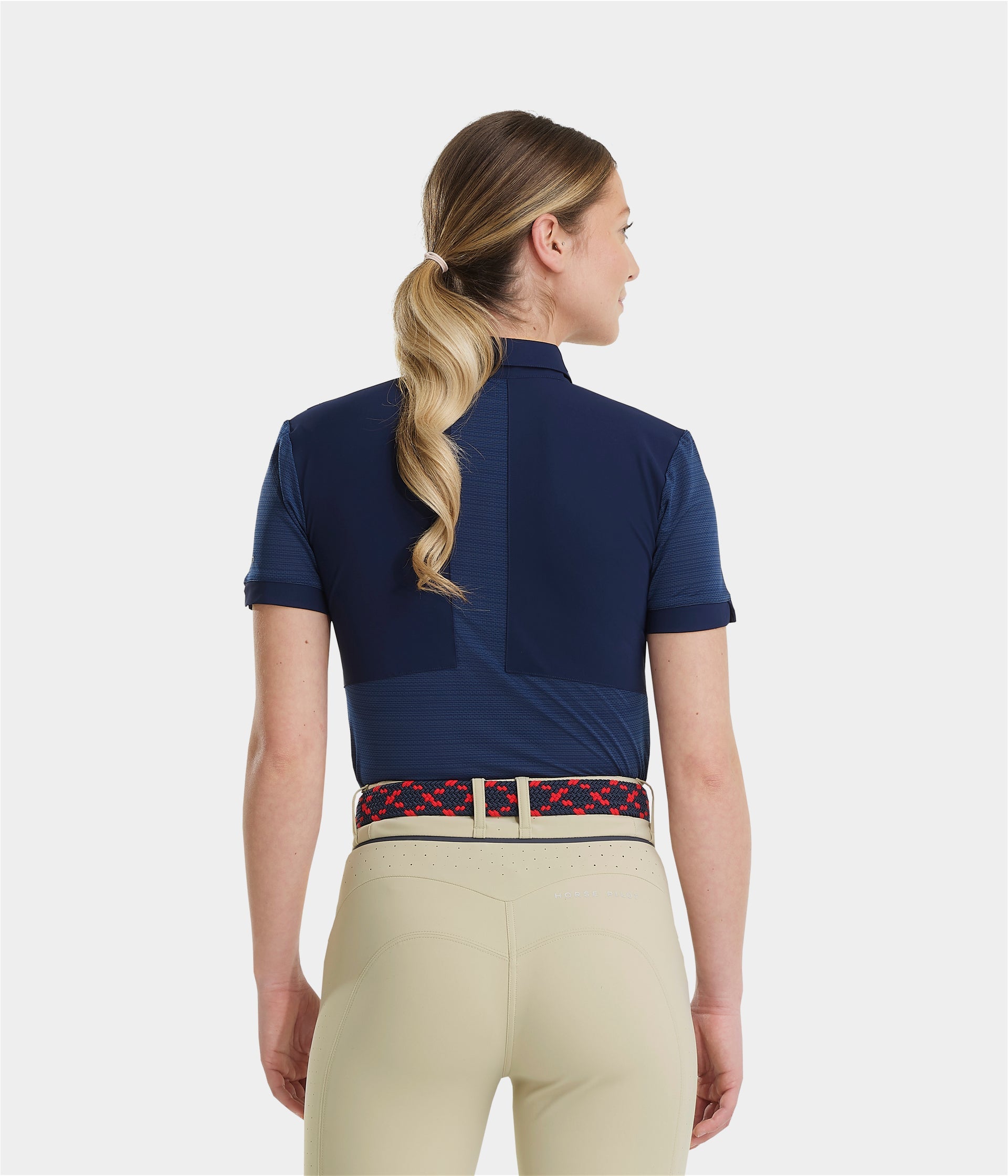 Aeromesh manga corta competition polo shirt for women Horse Pilot para equitación - vista 9