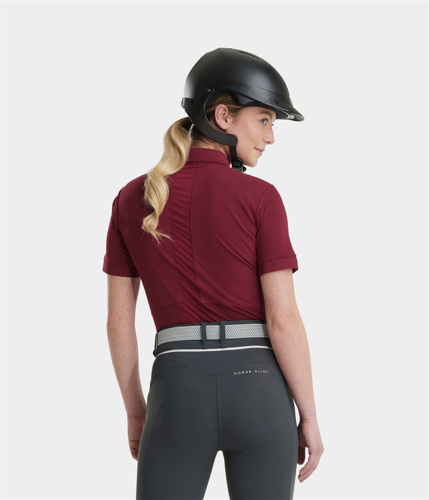 Aeromesh manga corta competition polo shirt for women Horse Pilot para equitación - vista 11