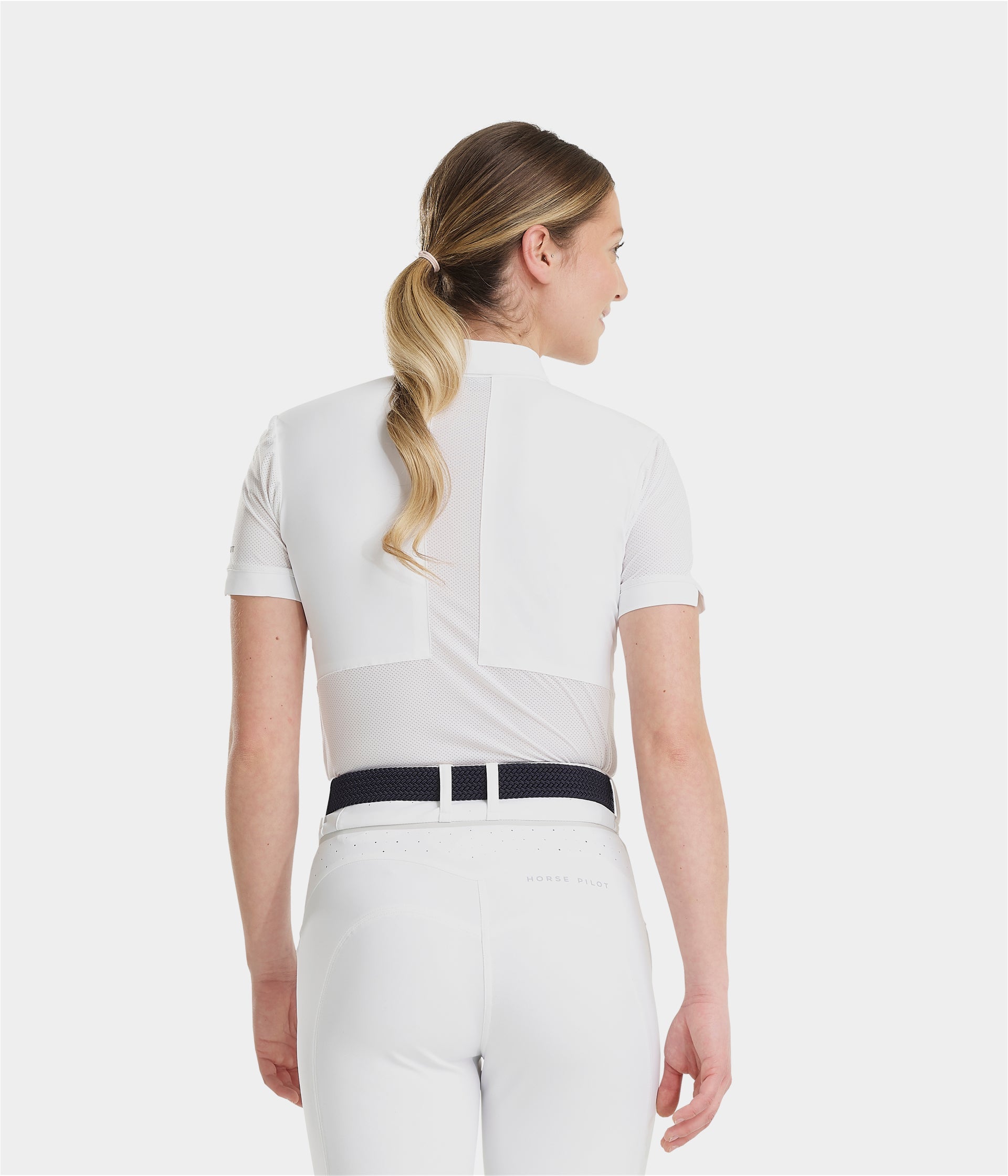 Aeromesh manga corta competition polo shirt for women Horse Pilot para equitación - vista 2