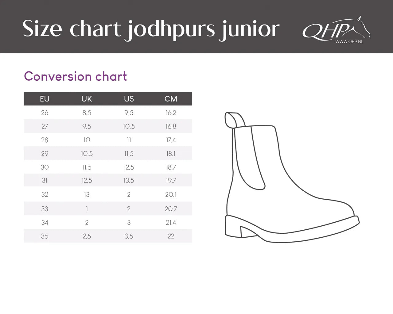 Mallas Jodhpur Manilla Junior QHP para equitación - vista 4