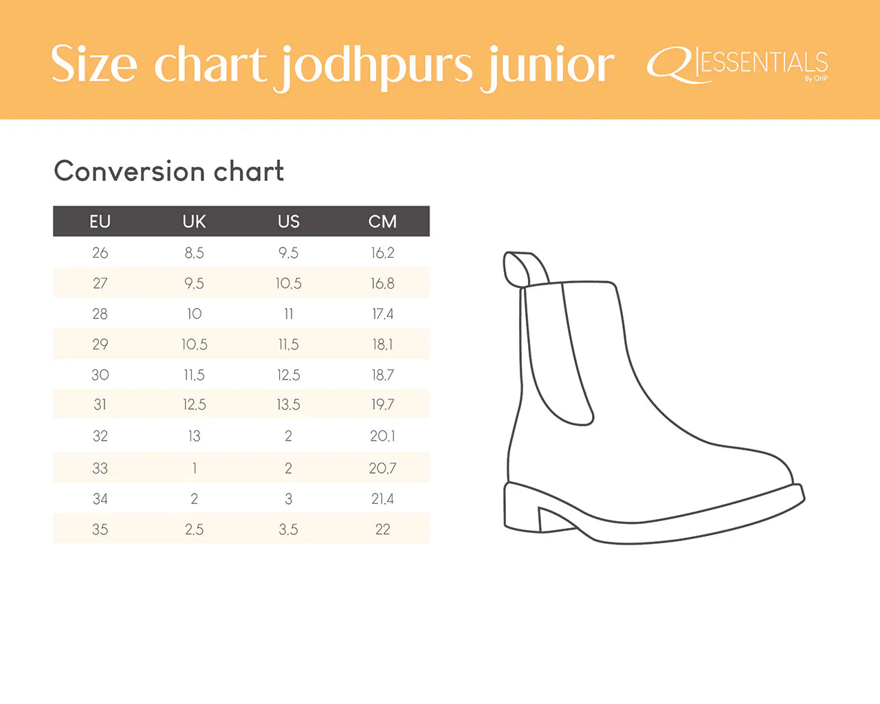 Mallas Jodhpur basic Junior QHP para equitación - vista 16