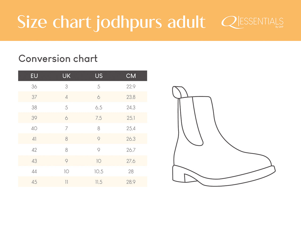 Mallas Jodhpur basic Adult QHP para equitación - vista 15
