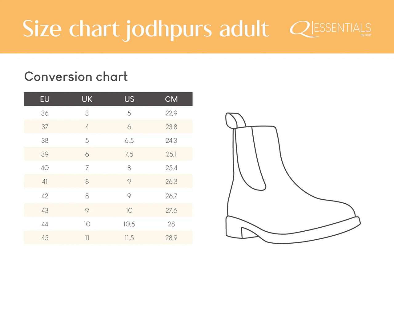 Mallas Jodhpur basic Adult QHP para equitación - vista 16
