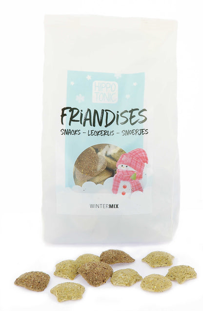 Accesorio ecuestre Golosinas Hippotonic Mezcla de Invierno 600 g para invierno