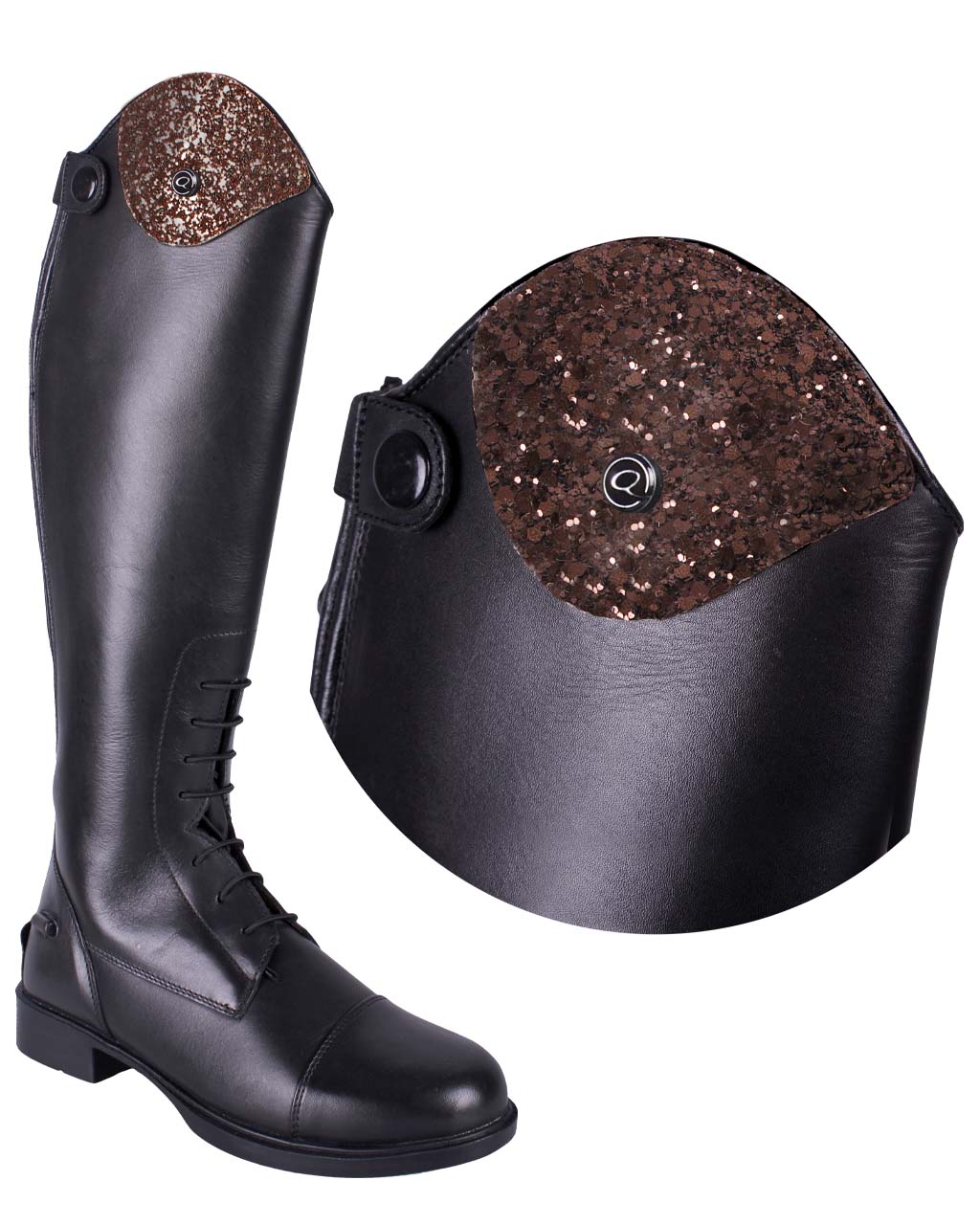 Botas de equitación QHP Exchangeable parte superior Romy Sparkle para equitación - vista 5