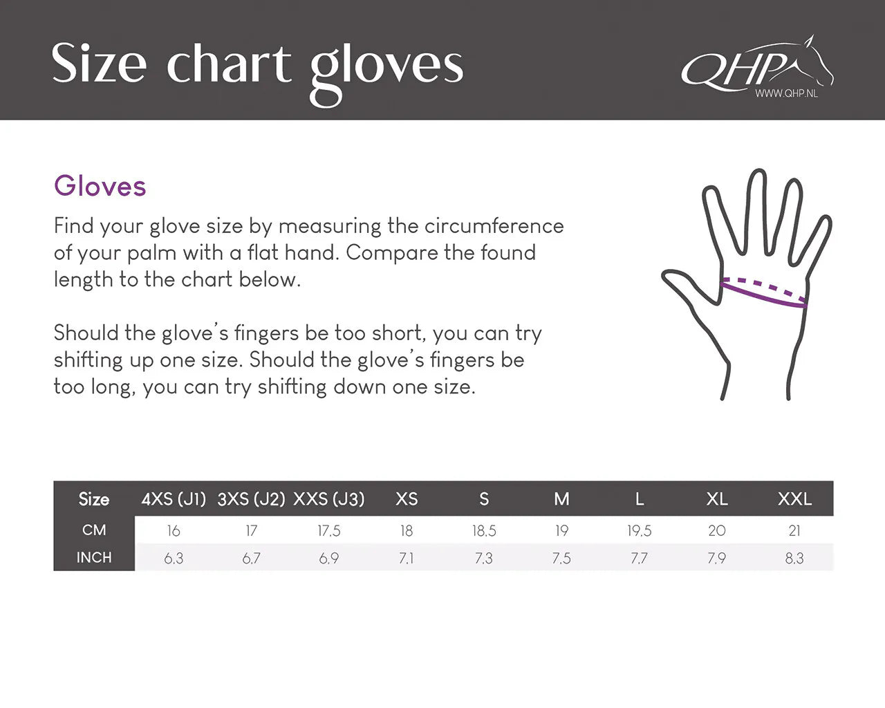Guantes Glove Siberi� impermeable QHP para equitación - vista 10