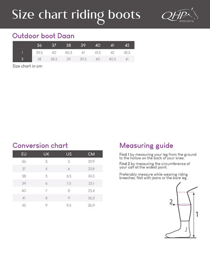 Botas de equitación QHP outdoor Outdoor boot Daan para equitación - vista 8