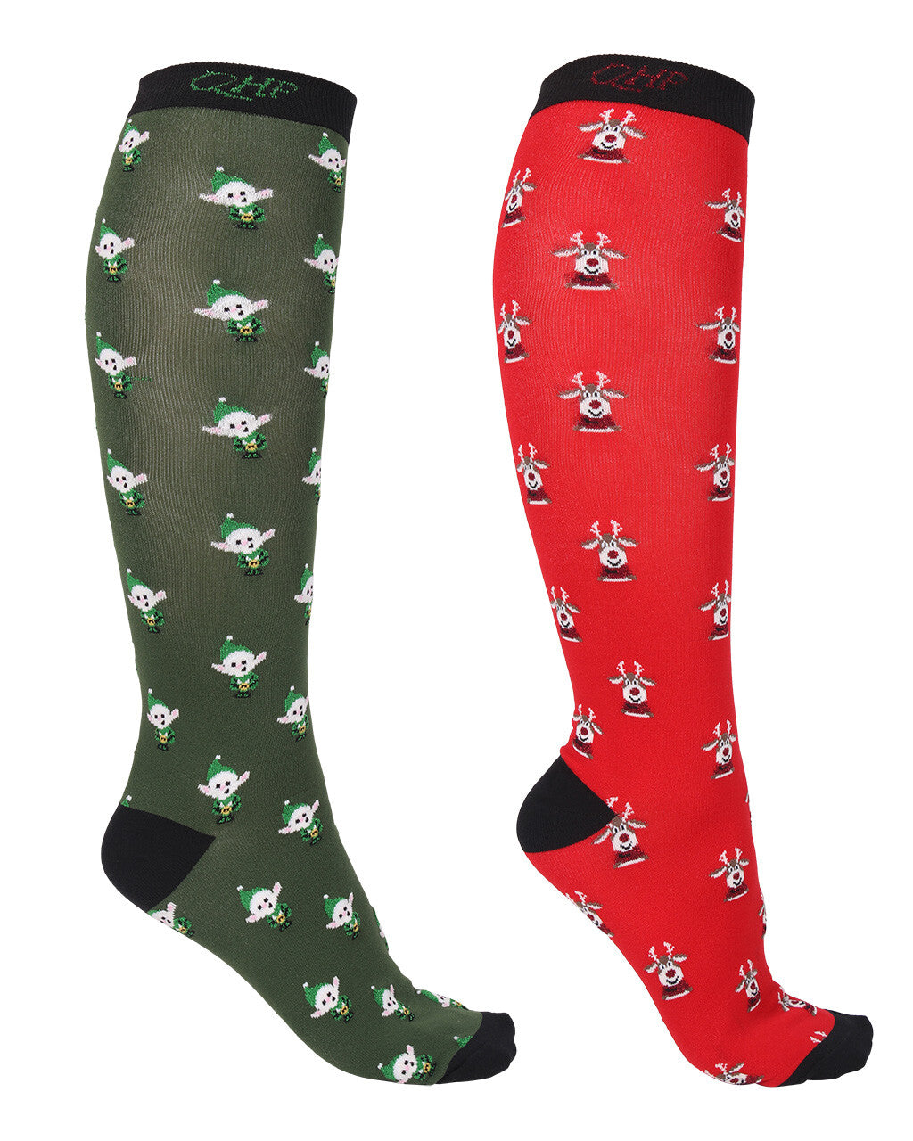 Knee stockings Christmas (2-pack) QHP para equitación - vista 9