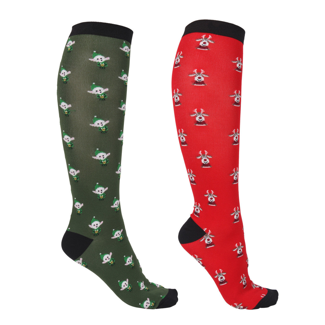 Knee stockings Christmas (2-pack) QHP para equitación - vista 7