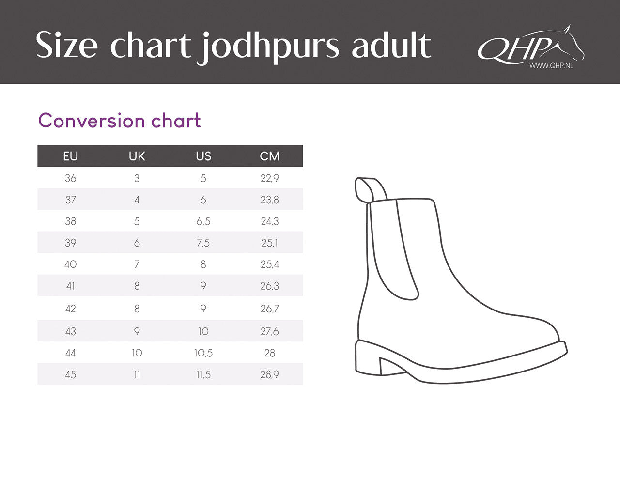 Botas de equitación térmicas Calgary Adult QHP para invierno - vista 17