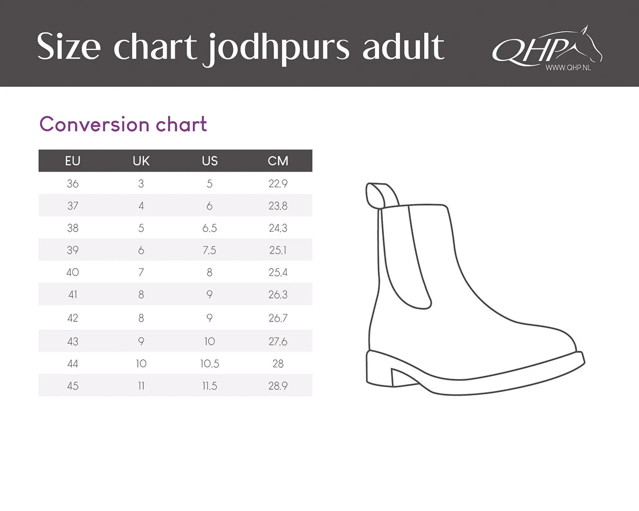Botas de equitación térmicas Calgary Adult QHP para invierno - vista 18