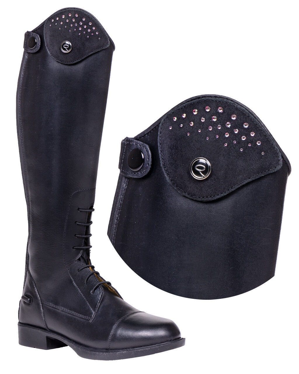 Botas de equitación QHP Exchangeable parte superior Romy Fade para equitación