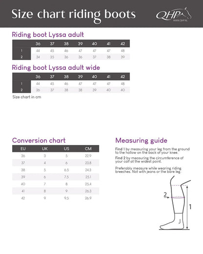 Botas de equitación QHP Lyssa Adult para equitación - vista 4