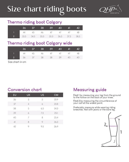 Botas de equitación térmicas Calgary Adult QHP para invierno - vista 17