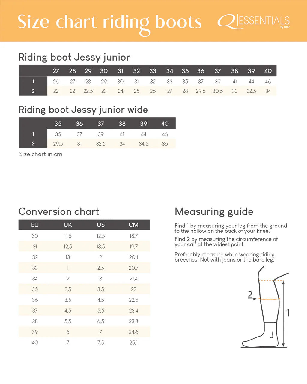 Botas de equitación QHP infantiles Jessy Junior para equitación - vista 4