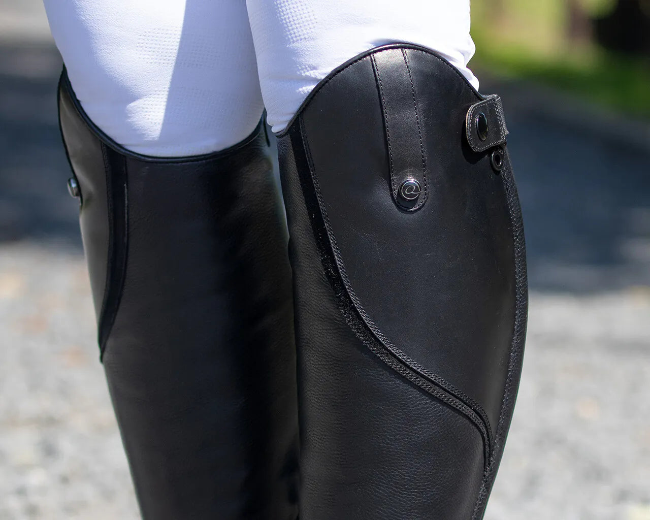 Botas de equitación QHP infantiles Tamar Junior wide para equitación - vista 4