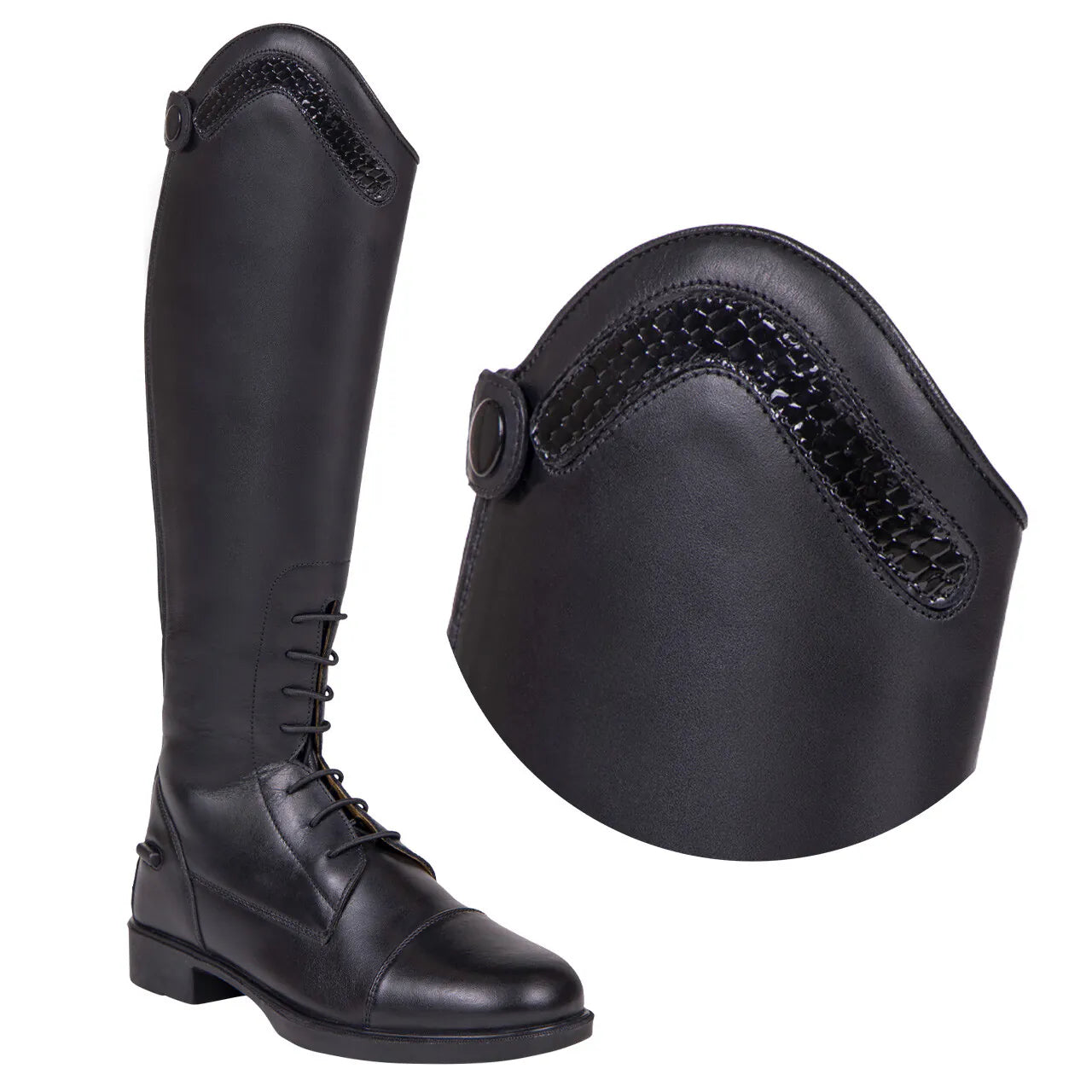 Botas de equitación QHP Exchangeable parte superior Jaimy croco para equitación - vista 4