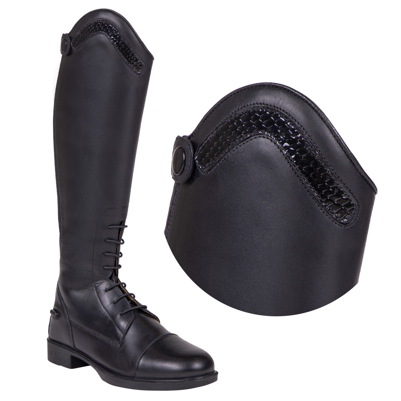 Botas de equitación QHP Exchangeable parte superior Jaimy croco para equitación - vista 8