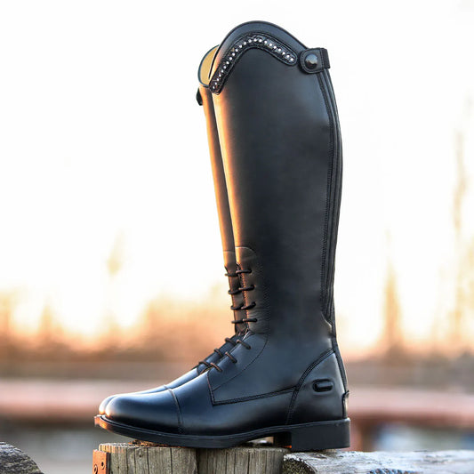 Botas de equitación QHP Exchangeable parte superior Jaimy croco shine para equitación - vista 2