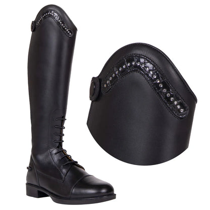 Botas de equitación QHP Exchangeable parte superior Jaimy croco shine para equitación - vista 4