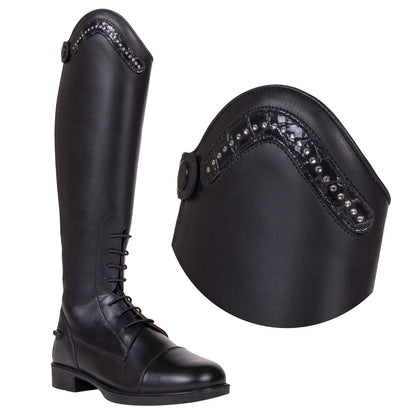 Botas de equitación QHP Exchangeable parte superior Jaimy croco shine para equitación - vista 9
