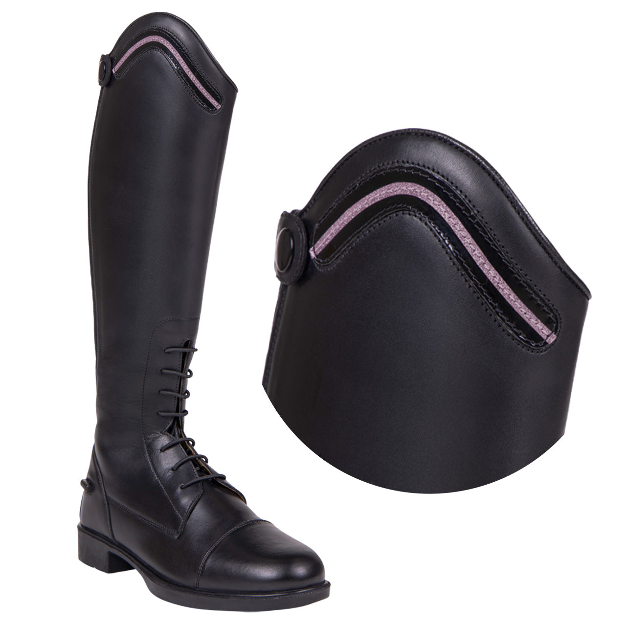 Botas de equitación QHP Exchangeable parte superior Jaimy shine para equitación - vista 5