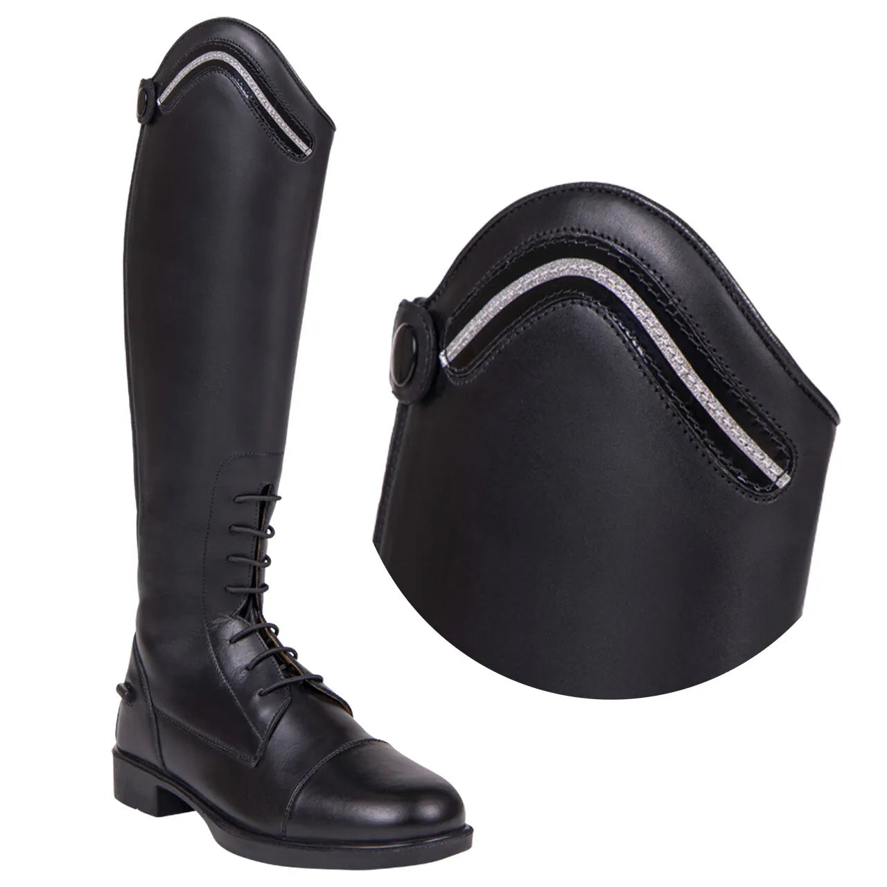 Botas de equitación QHP Exchangeable parte superior Jaimy shine para equitación - vista 4