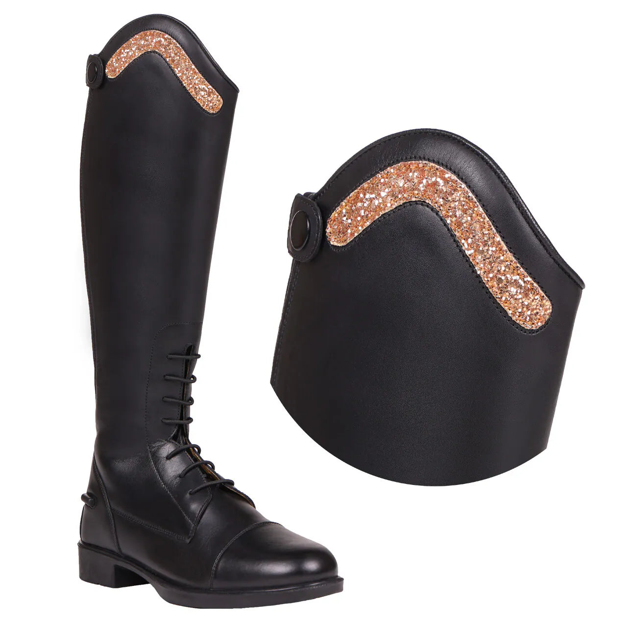 Botas de equitación QHP Exchangeable parte superior Jaimy sparkle para equitación - vista 2