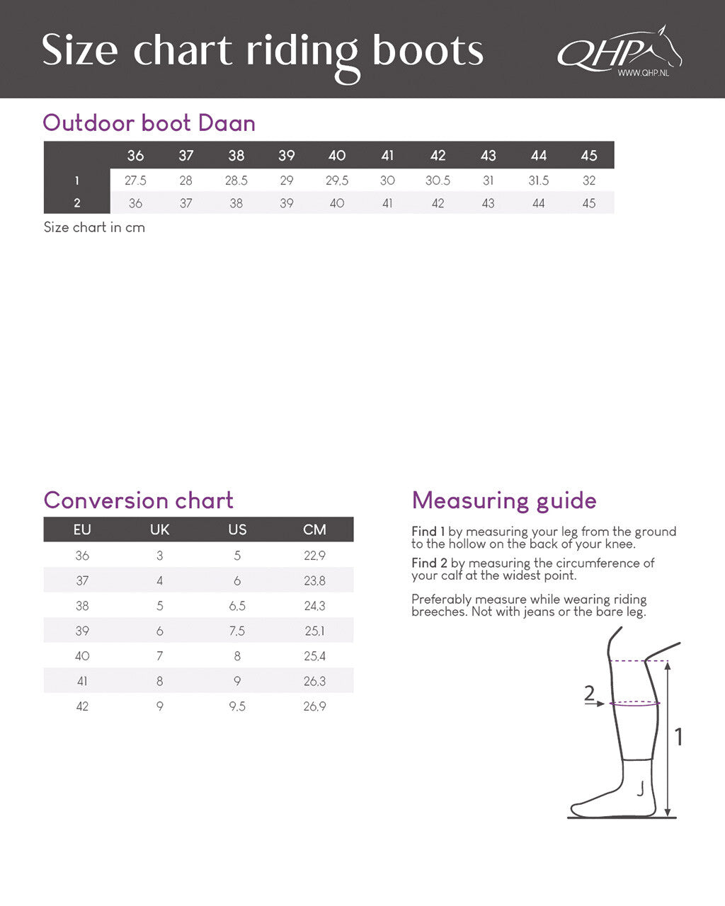 Botas de equitación QHP outdoor Outdoor boot Rylin para equitación - vista 11