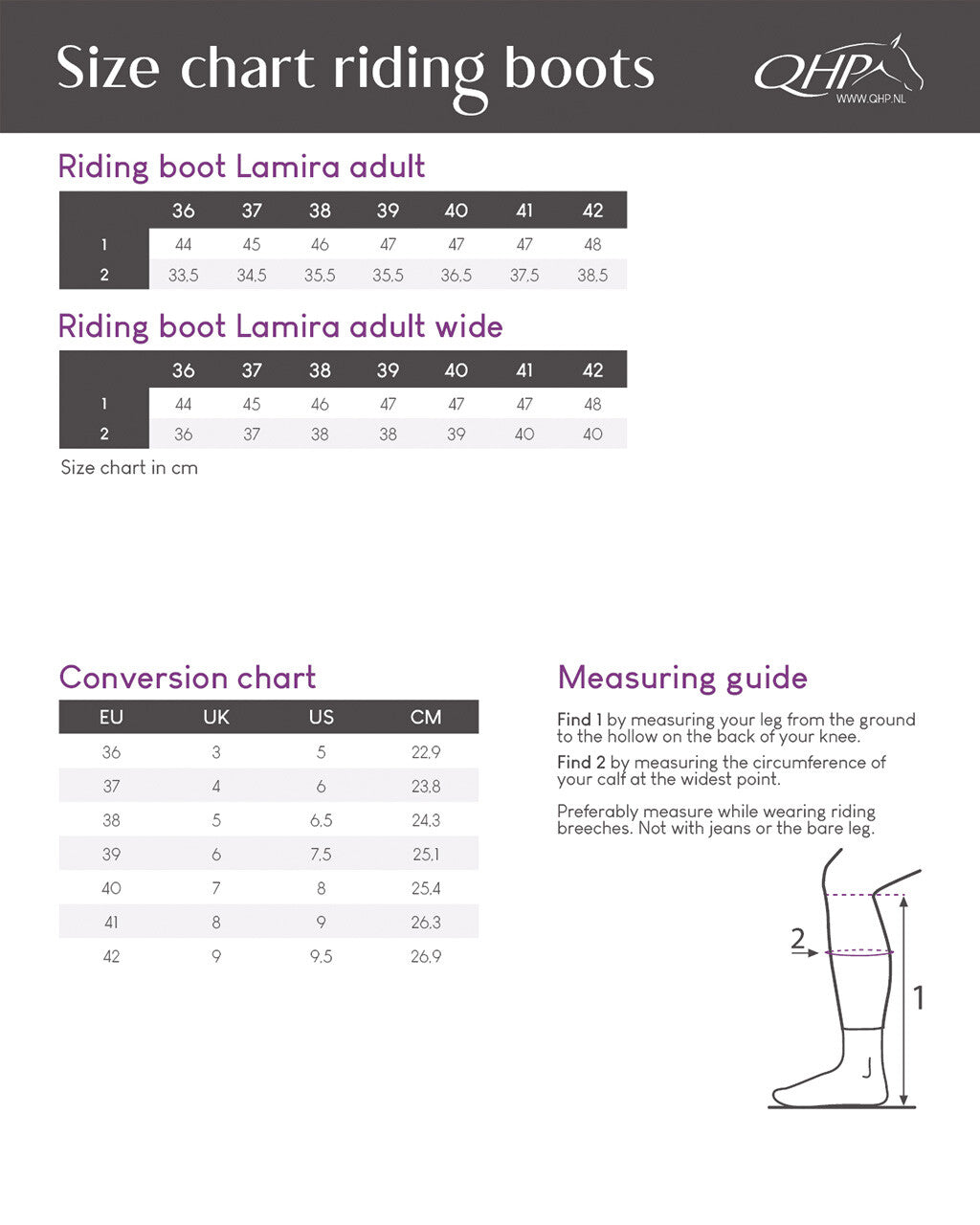 Botas de equitación QHP Lamira Adult para equitación - vista 7
