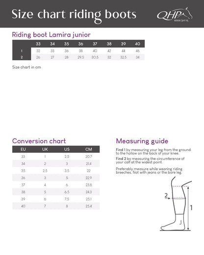 Botas de equitación QHP infantiles Lamira Junior para equitación - vista 7