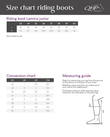Botas de equitación QHP infantiles Lamira Junior para equitación - vista 8