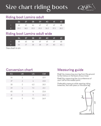 Botas de equitación QHP Lamira Adult wide para equitación - vista 8
