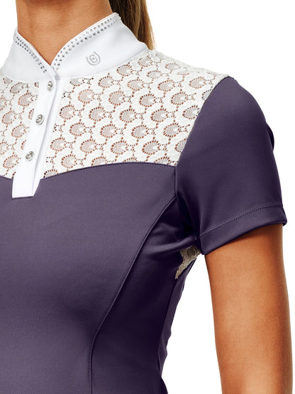 Camisetas Equestrian Stockholm Crystal Champion Competition Top Dark para equitación - vista 3