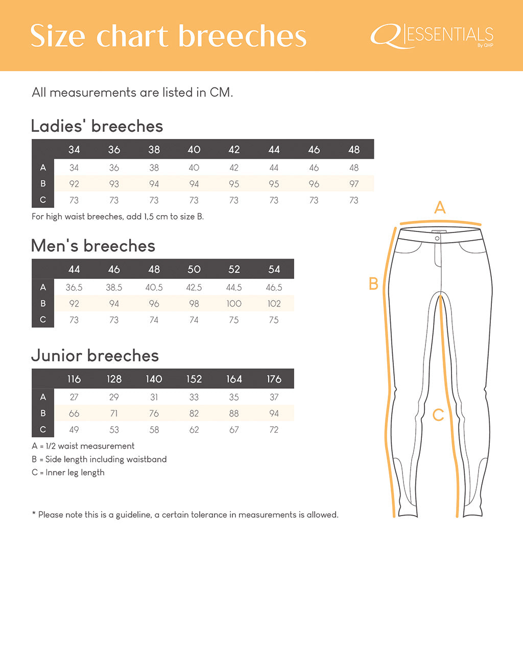 Pantalones Pantalón Breeches Junior full grip QHP para equitación - vista 27