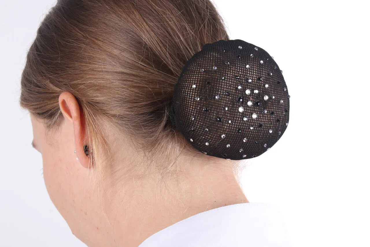 Accesorios para jinete redecilla para pelo Rhinestone QHP para equitación - vista 14