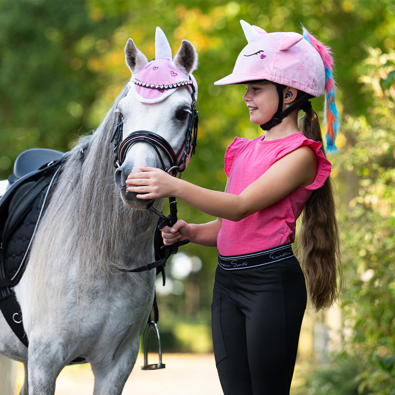 funda para casco Unicorn QHP para equitación - vista 18
