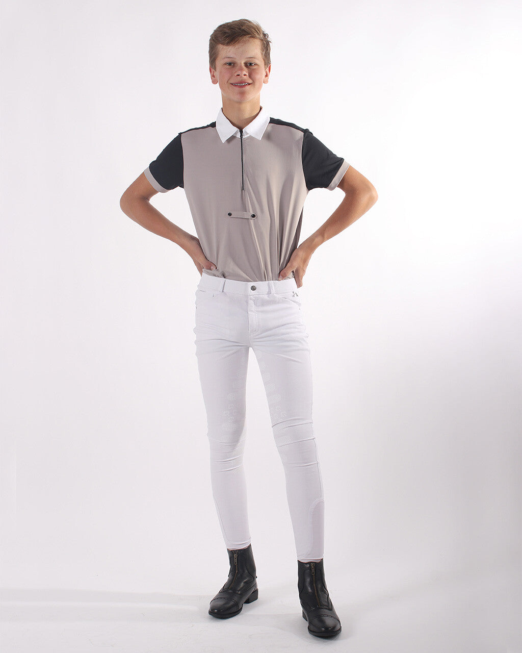 Pantalones Pantalón Breeches Fillip Junior leg grip QHP para equitación - vista 11