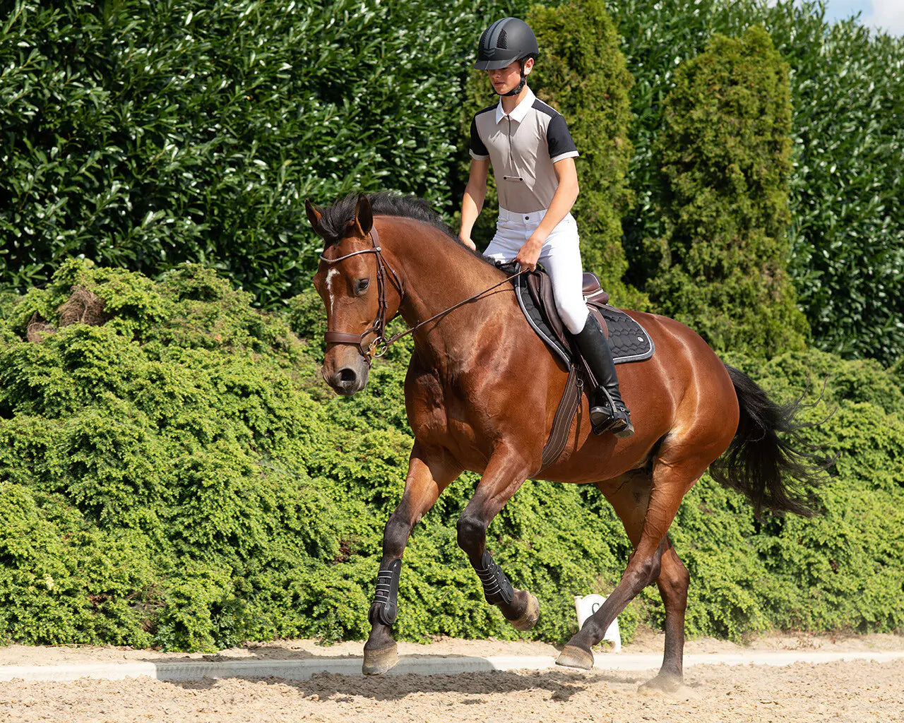 Pantalones Pantalón Breeches Fillip Junior leg grip QHP para equitación - vista 14