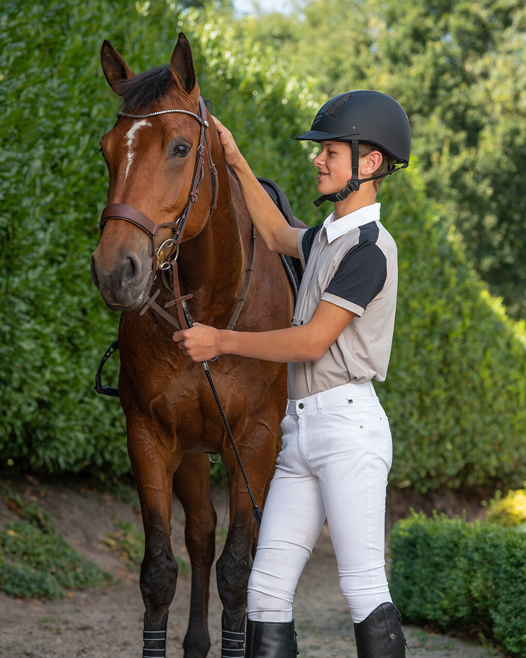 Pantalones Pantalón Breeches Fillip Junior leg grip QHP para equitación - vista 27